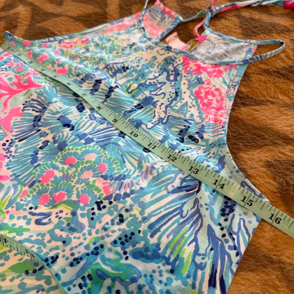 LILLY PULITZER Margot Swim Dress XXS Pink Blue Multi - Picture 6 of 9